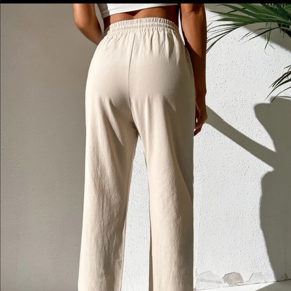 Drawstring Waist Straight Leg Pants - Picture 5 of 5